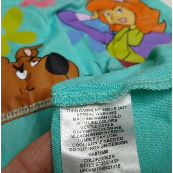 Hanna-Barbera Scooby-Doo Girls Graphic Print Tank Top Teal Juniors Size 7-9 - Picture 6 of 6